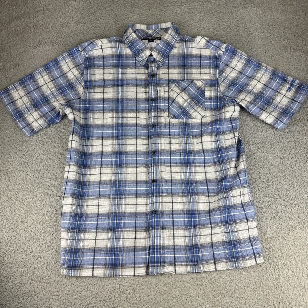 Blackhawk‎ Warrior Wear Shirt Mens Large Canvas Tactical Plaid Pockets Conceal
